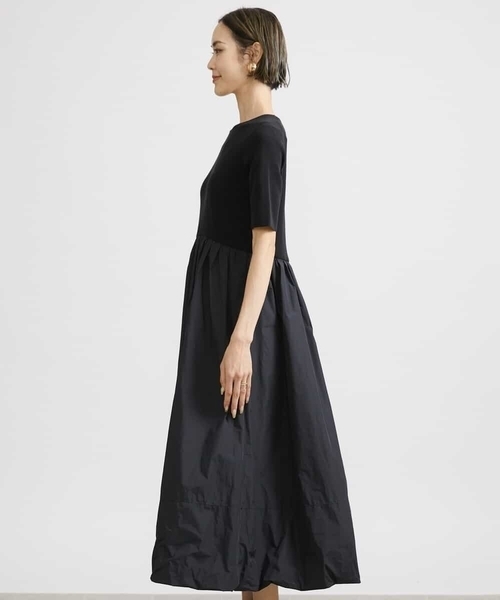 MICHEL KLEIN（ミッシェル・クラン）の「ドッキングバルーンワンピース（ワンピース・レディース・ブラック/カーキ・38/40）」の18枚目の写真