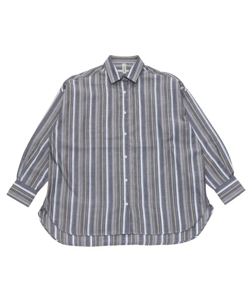 Pitta Re:)（ピッタリ）の「フリル衿ラグラン長袖ブラウス カジュアルシャツ（シャツ/ブラウス・レディース・サックスブルー・FREE）」の7枚目の写真