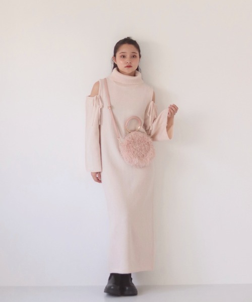 muguet(ミュゲ)の「ファーショルダーバッグ(ショルダーバッグ・レディース・アイボリー/ピンク・FREE)」の22枚目の写真