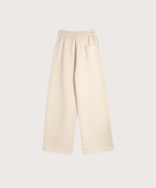 LA POMME petit(ラポミ・プチ)の「リラックスワイドパンツ Relaxed Wide Pants(スウェットパンツ・レディース・ベージュ・SMALL)」の8枚目の写真