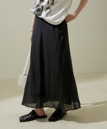 ノルマンディリネンスカート【セットアップ対応・洗える】