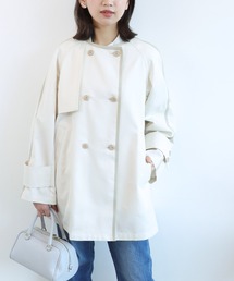JUHA ノーカラートレンチ コート juha（ユハ）の「JUHA : NO COLLAR TRENCH（トレンチコート