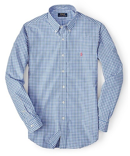 POLO RALPH LAUREN（ポロ ラルフ ローレン）の「スリムフィット ポプリン スポーツシャツ（シャツ/ブラウス・メンズ・レッド系その他/パープル系1/グリーン系3/ブラウン系1/ブルー系その他/グリーン系その他・MEDIUM/XL/LARGE/SMALL/X-SMALL/XX-LARGE/X-LARGE）」の4枚目の写真