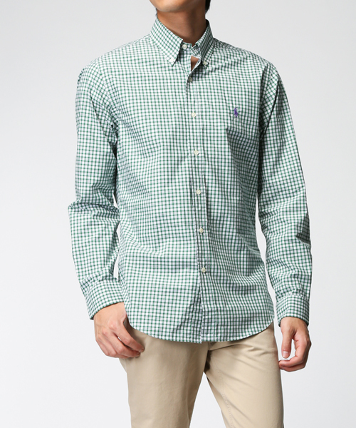 POLO RALPH LAUREN（ポロ ラルフ ローレン）の「スリムフィット ポプリン スポーツシャツ（シャツ/ブラウス・メンズ・レッド系その他/パープル系1/グリーン系3/ブラウン系1/ブルー系その他/グリーン系その他・MEDIUM/XL/LARGE/SMALL/X-SMALL/XX-LARGE/X-LARGE）」の18枚目の写真