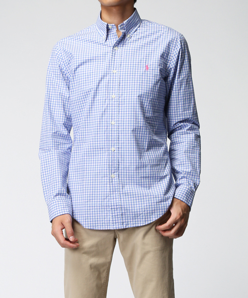 POLO RALPH LAUREN（ポロ ラルフ ローレン）の「スリムフィット ポプリン スポーツシャツ（シャツ/ブラウス・メンズ・レッド系その他/パープル系1/グリーン系3/ブラウン系1/ブルー系その他/グリーン系その他・MEDIUM/XL/LARGE/SMALL/X-SMALL/XX-LARGE/X-LARGE）」の19枚目の写真