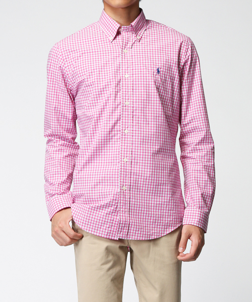 POLO RALPH LAUREN（ポロ ラルフ ローレン）の「スリムフィット ポプリン スポーツシャツ（シャツ/ブラウス・メンズ・レッド系その他/パープル系1/グリーン系3/ブラウン系1/ブルー系その他/グリーン系その他・MEDIUM/XL/LARGE/SMALL/X-SMALL/XX-LARGE/X-LARGE）」の13枚目の写真