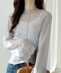 ZOZO限定】ニュアンスオーバーシアートップス／nuance color over