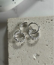 【blatto 925silver】デザイン ピアス 両耳用 bla-pierce-f001 U