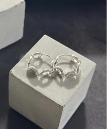 【blatto 925silver】デザイン ピアス 両耳用 bla-pierce-f001 U
