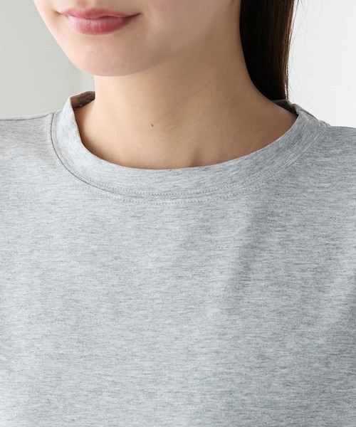 BONLECILL(ボンルシール)の「バックオープンハート半袖Tシャツ(Tシャツ/カットソー・レディース・レッド/ブラック/杢グレー/オフホワイト・FREE)」の7枚目の写真