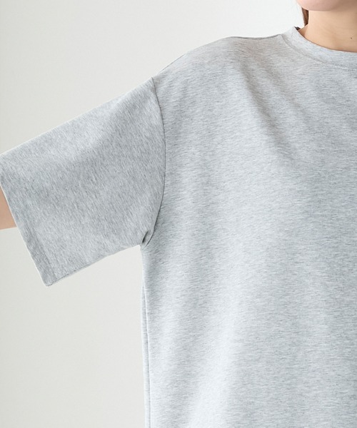 BONLECILL(ボンルシール)の「バックオープンハート半袖Tシャツ(Tシャツ/カットソー・レディース・レッド/ブラック/杢グレー/オフホワイト・FREE)」の8枚目の写真