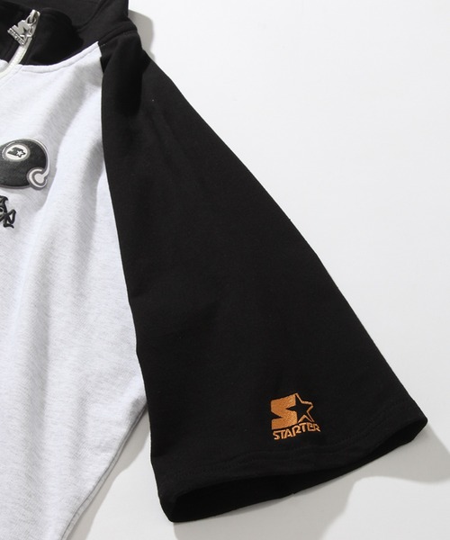 STARTER(スターター)の「【STARTER /スターター】ミニ裏毛ハーフジップ ラグランショートスリーブ ハーフジッププルオーバー(スウェット・メンズ・ブラック/ライトグレー系/ライトグレー系1・XL/L/M)」の19枚目の写真