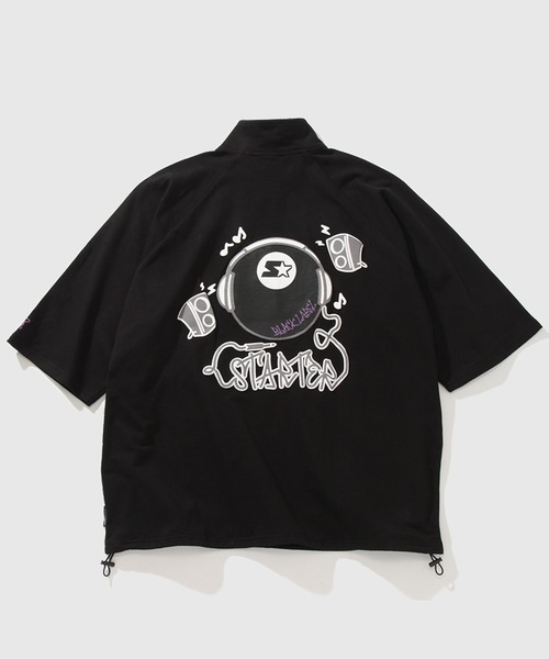 STARTER(スターター)の「【STARTER /スターター】ミニ裏毛ハーフジップ ラグランショートスリーブ ハーフジッププルオーバー(スウェット・メンズ・ブラック/ライトグレー系/ライトグレー系1・XL/L/M)」の12枚目の写真