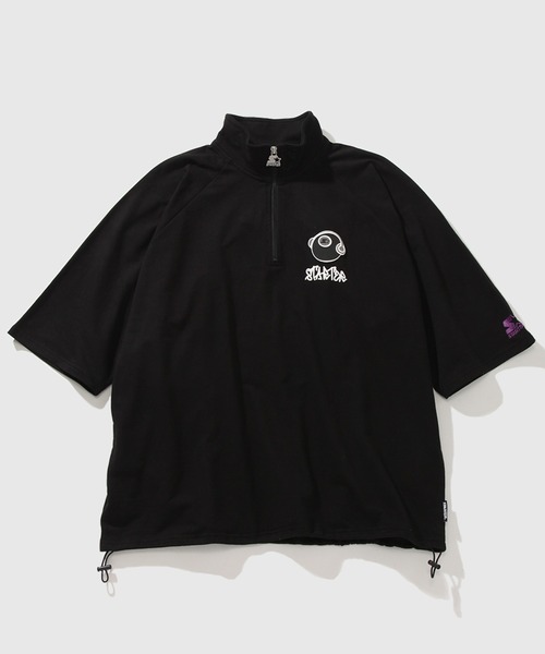 STARTER(スターター)の「【STARTER /スターター】ミニ裏毛ハーフジップ ラグランショートスリーブ ハーフジッププルオーバー(スウェット・メンズ・ブラック/ライトグレー系/ライトグレー系1・XL/L/M)」の11枚目の写真