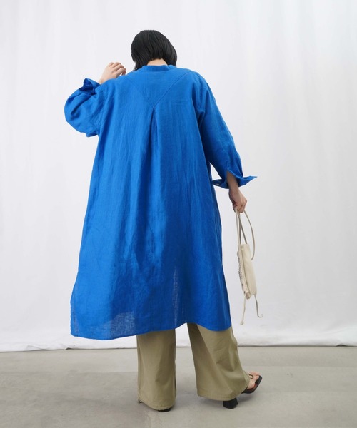 ルネ♡リネンワンピース ✓NEW IN 4/27 thu 18:00~ . No:10009959 リネンタッチサイド