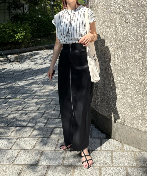 y/m by misato（イムバイミサト）の「ストライプジャガードトップス（ニット/セーター・レディース・ベージュ/アイボリー・FREE）」の11枚目の写真