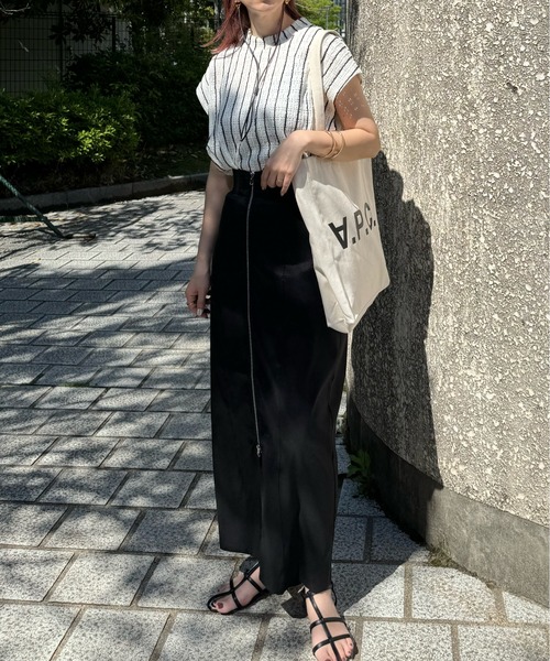 y/m by misato（イムバイミサト）の「ストライプジャガードトップス（ニット/セーター・レディース・ベージュ/アイボリー・FREE）」の12枚目の写真