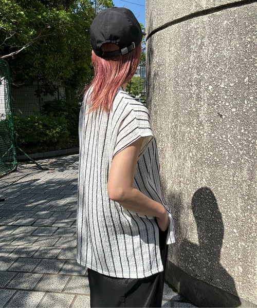 y/m by misato（イムバイミサト）の「ストライプジャガードトップス（ニット/セーター・レディース・ベージュ/アイボリー・FREE）」の14枚目の写真