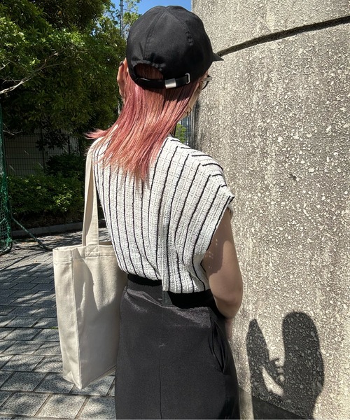 y/m by misato（イムバイミサト）の「ストライプジャガードトップス（ニット/セーター・レディース・ベージュ/アイボリー・FREE）」の15枚目の写真