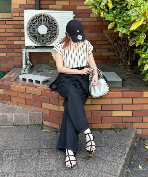 y/m by misato（イムバイミサト）の「ストライプジャガードトップス（ニット/セーター・レディース・ベージュ/アイボリー・FREE）」の16枚目の写真