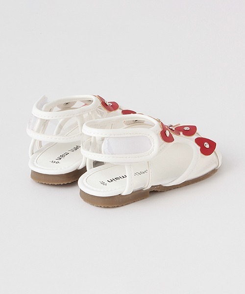 petit main（プティマイン）の「クリアハートサンダル（サンダル・キッズ・オフホワイト/シルバー/ブラック・17cm/16cm/15cm/14cm/13cm/19cm/18cm）」の17枚目の写真