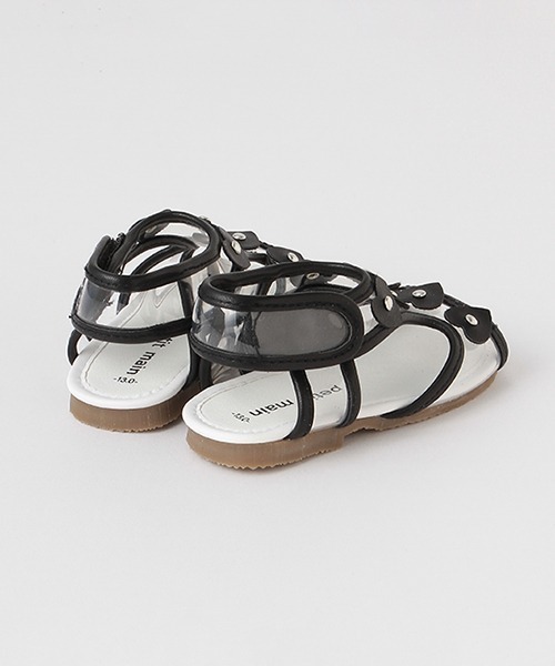 petit main（プティマイン）の「クリアハートサンダル（サンダル・キッズ・オフホワイト/シルバー/ブラック・17cm/16cm/15cm/14cm/13cm/19cm/18cm）」の15枚目の写真