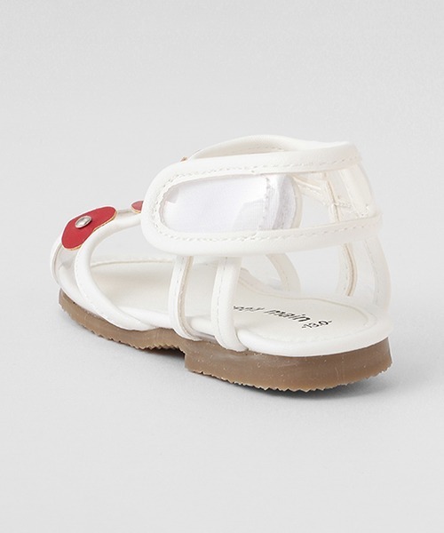 petit main（プティマイン）の「クリアハートサンダル（サンダル・キッズ・オフホワイト/シルバー/ブラック・17cm/16cm/15cm/14cm/13cm/19cm/18cm）」の21枚目の写真