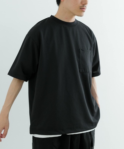 ITEMS URBANRESEARCH（アイテムズ アーバンリサーチ）の「『イージーケア/UVカット』高機能×吸水速乾ショートスリーブカットソー（Tシャツ/カットソー・メンズ・ブラック/ホワイト/ミント/ブルー・MEDIUM/LARGE）」の18枚目の写真