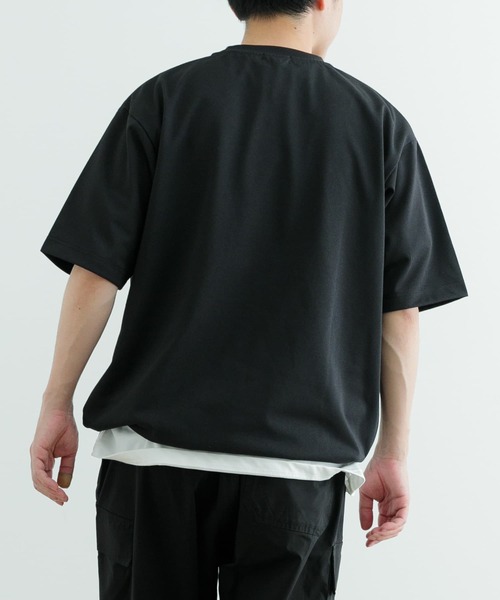 ITEMS URBANRESEARCH（アイテムズ アーバンリサーチ）の「『イージーケア/UVカット』高機能×吸水速乾ショートスリーブカットソー（Tシャツ/カットソー・メンズ・ブラック/ホワイト/ミント/ブルー・MEDIUM/LARGE）」の20枚目の写真