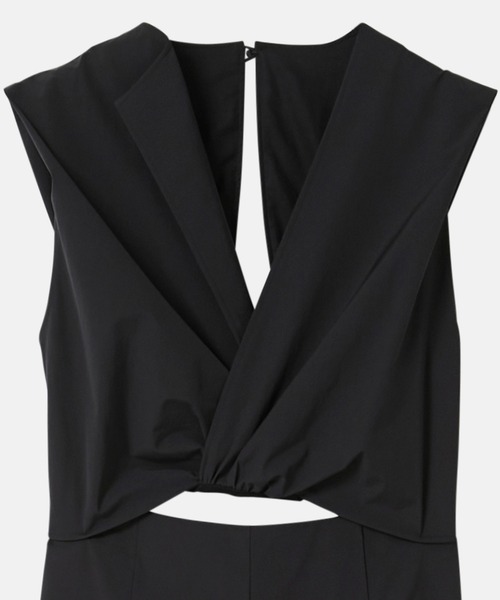 LE CIEL BLEU(ルシェルブルー)の「フロントツイストジャンプスーツ / Front Twist Jumpsuit(サロペット/オーバーオール・レディース・ブラック/ブラウン・38/36)」の9枚目の写真