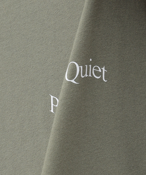 PEACE & QUIET(ピースアンドクワイエット)の「【PEACE&QUIET / ピース & クワイエット】WORDMARK T-SHIRT(Tシャツ/カットソー・メンズ・カーキ/ホワイト・LARGE)」の19枚目の写真