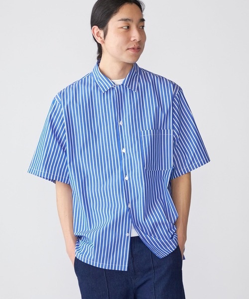 SHIPS.me(シップスミー)の「【ZOZO限定】SHIPS.me: ワイドオープンカラーシャツ(シャツ/ブラウス・メンズ・ネイビー/ブルー/ライトブルー・XL/L/M/S/XS)」の12枚目の写真