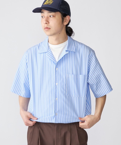 SHIPS.me(シップスミー)の「【ZOZO限定】SHIPS.me: ワイドオープンカラーシャツ(シャツ/ブラウス・メンズ・ネイビー/ブルー/ライトブルー・XL/L/M/S/XS)」の21枚目の写真