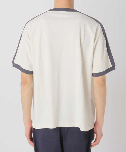 Russell Athletic（ラッセルアスレティック）の「RUSSELL ATHLETIC / ラッセル アスレティック 別注 RINGER TEE（Tシャツ/カットソー・メンズ・ブラック/ホワイト/ネイビー・MEDIUM/LARGE）」の16枚目の写真