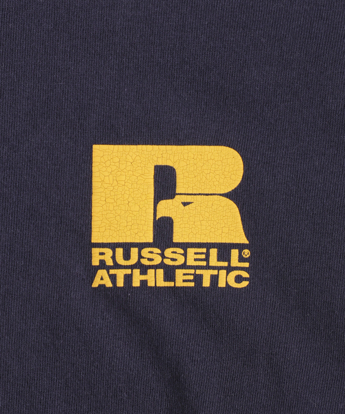 Russell Athletic（ラッセルアスレティック）の「RUSSELL ATHLETIC / ラッセル アスレティック 別注 RINGER TEE（Tシャツ/カットソー・メンズ・ブラック/ホワイト/ネイビー・MEDIUM/LARGE）」の8枚目の写真