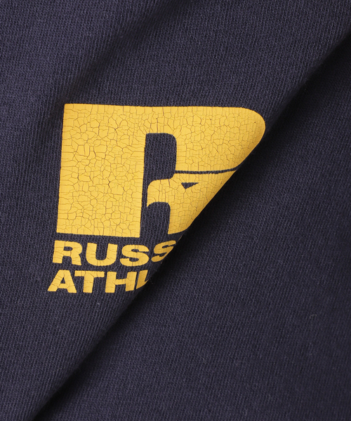 Russell Athletic（ラッセルアスレティック）の「RUSSELL ATHLETIC / ラッセル アスレティック 別注 RINGER TEE（Tシャツ/カットソー・メンズ・ブラック/ホワイト/ネイビー・MEDIUM/LARGE）」の7枚目の写真