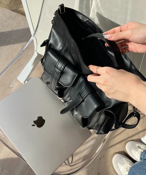 RiLi（リリ）の「ダブルポケットビッグショルダー【RL】（ショルダー