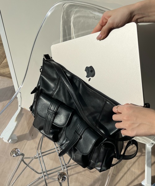 RiLi（リリ）の「ダブルポケットビッグショルダー【RL】（ショルダー