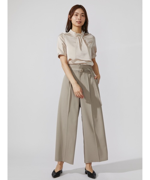 TONAL（トーナル）の「ボウタイパールパーツ半袖ブラウス