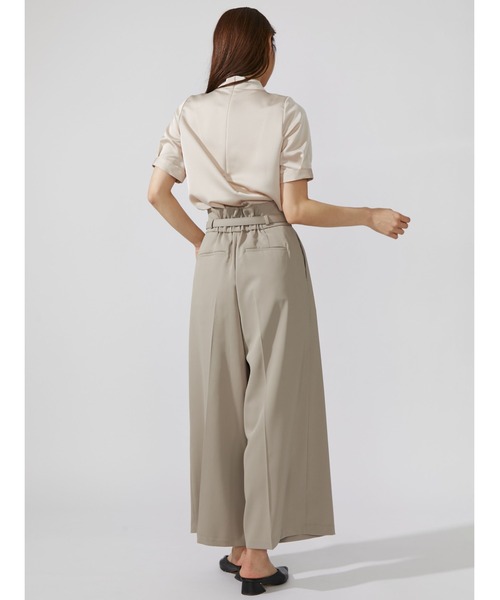 新品✨TONAL トーナル ボウタイパールパーツ半袖ブラウス