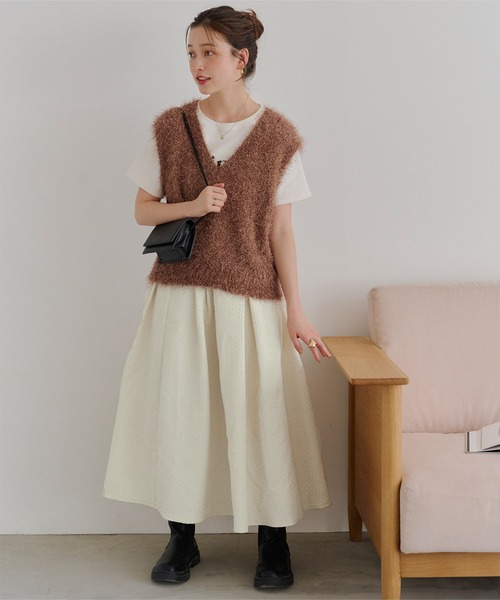 セール】ふくれジャガードボリュームスカート（スカート）｜titivate  