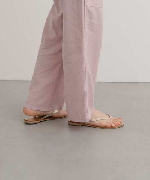 NICOLAS LAINAS（ニコラスライナス）の「NICOLAS LAINAS　メタリックトングサンダル（サンダル・レディース・ゴールド/シルバー・38/37）」の7枚目の写真