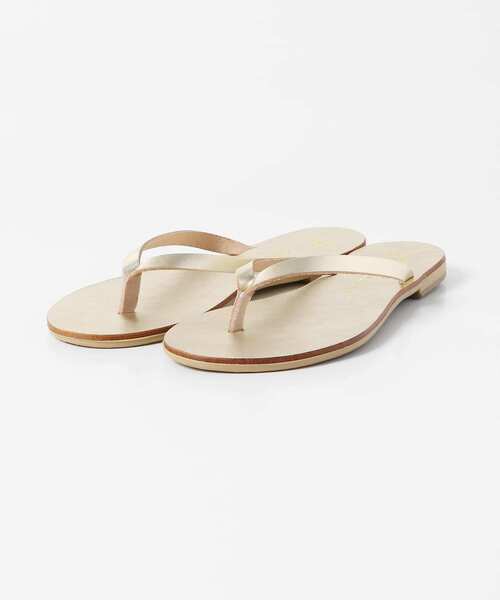 NICOLAS LAINAS（ニコラスライナス）の「NICOLAS LAINAS　メタリックトングサンダル（サンダル・レディース・ゴールド/シルバー・38/37）」の10枚目の写真