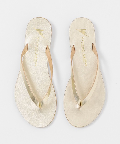 NICOLAS LAINAS（ニコラスライナス）の「NICOLAS LAINAS　メタリックトングサンダル（サンダル・レディース・ゴールド/シルバー・38/37）」の11枚目の写真