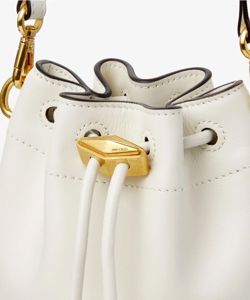 JIMMY CHOO(ジミーチュウ)の「CINCH MINI(ハンドバッグ・レディース・ホワイト/ブラック・ONE SIZE)」の10枚目の写真