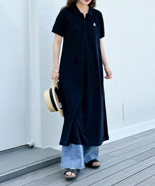 GEVACO（ゲバコ）の「【GEVACO/ゲバコ】ドライタッチポロシャツフレアワンピース（ワンピース・レディース・レッド/ネイビー/ブラック/ライトグレー・38）」の22枚目の写真