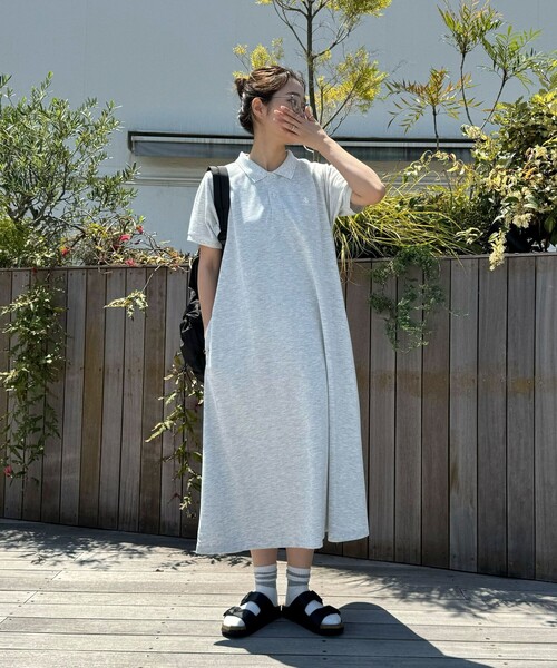 GEVACO（ゲバコ）の「【GEVACO/ゲバコ】ドライタッチポロシャツフレアワンピース（ワンピース・レディース・レッド/ネイビー/ブラック/ライトグレー・38）」の16枚目の写真