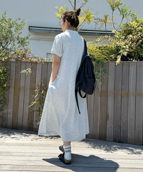 GEVACO（ゲバコ）の「【GEVACO/ゲバコ】ドライタッチポロシャツフレアワンピース（ワンピース・レディース・レッド/ネイビー/ブラック/ライトグレー・38）」の17枚目の写真