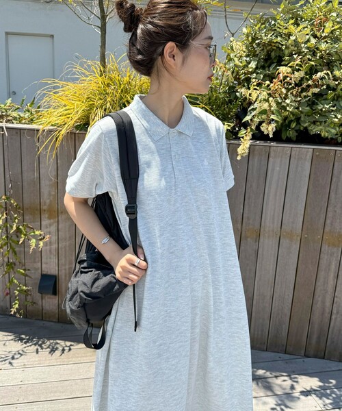 GEVACO（ゲバコ）の「【GEVACO/ゲバコ】ドライタッチポロシャツフレアワンピース（ワンピース・レディース・レッド/ネイビー/ブラック/ライトグレー・38）」の21枚目の写真