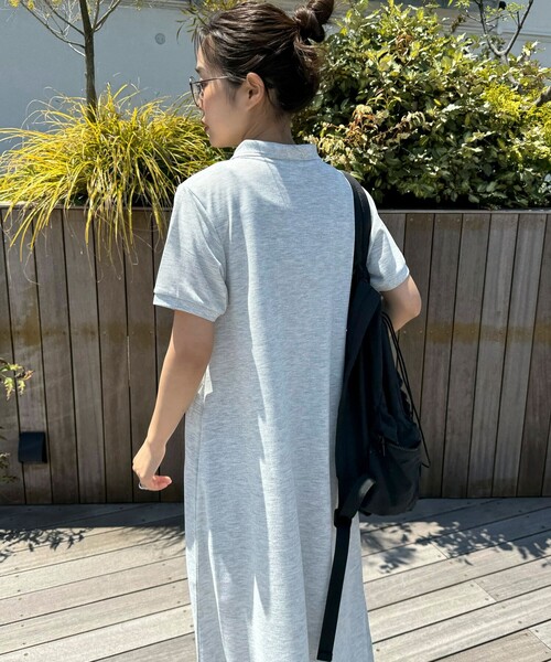 GEVACO（ゲバコ）の「【GEVACO/ゲバコ】ドライタッチポロシャツフレアワンピース（ワンピース・レディース・レッド/ネイビー/ブラック/ライトグレー・38）」の12枚目の写真